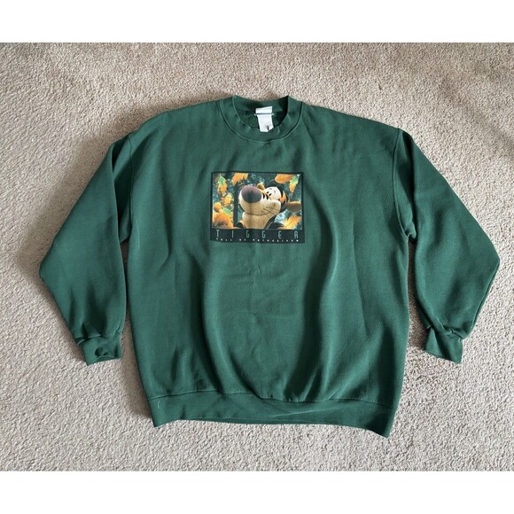 VTG Disney Store Tigger Sweatshirt Crewneck Full‎ of Enthusiasm 90s 2000s - Picture 1 of 5